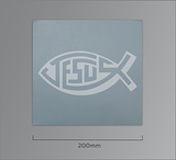 jesus fish sticker decal product image
